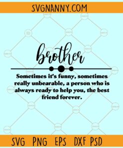 Brother definition svg, Brother Definition clipart svg, Funny Brother Sign svg