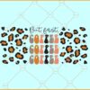 But first coffee retro leopard print Starbucks libbey glass can wrap svg, Starbuck wrap svg