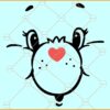 Care bear face SVG, Care bears SVG, Bear svg, Bear Care svg, Happy bear svg