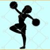 Cheerleader woman SVG, Cheerleader svg, cheerleading svg, cheer svg