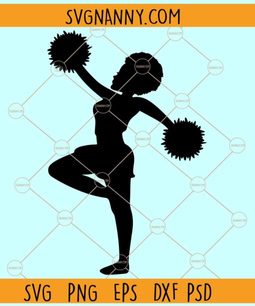 Cheerleader woman SVG, Cheerleader svg, cheerleading svg, cheer svg