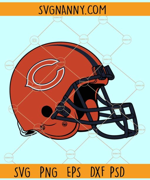 Chicago bears helmet svg, Chicago bears Football svg, Football Team svg