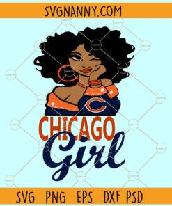 Chicago girl svg, Football cheer svg, Football SVG, Football lover svg, Football lover shirt svg