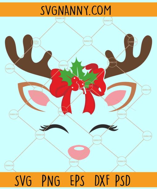 Christmas Reindeer SVG, Christmas sign svg, Christmas svg file, Christmas png, Merry Christmas svg