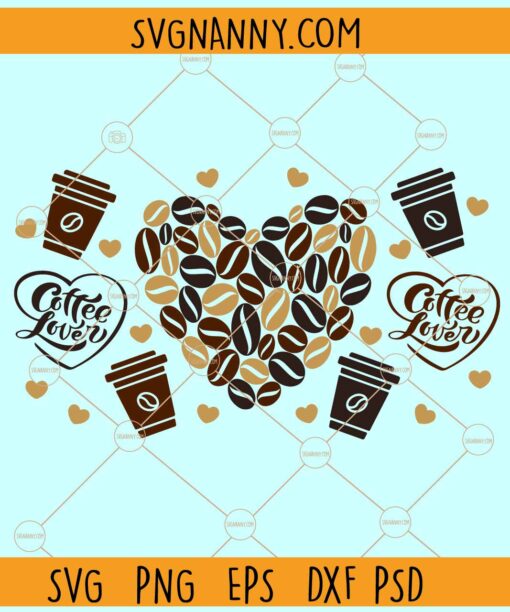 # Coffee lover Starbucks libbey can glass wrap svg, Can Wrap svg, Libbey Wrap svg
