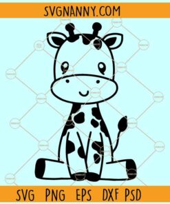 Cute baby giraffe svg, Baby Giraffe SVG, Giraffe Svg, Baby Animals Svg, Cute Giraffe Svg