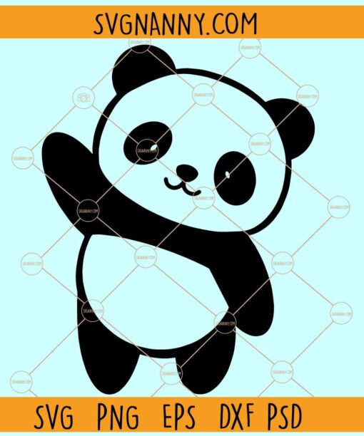 Cute panda Clip Art svg, Cute Panda svg, Cute Baby Panda svg, Cute Animal svg