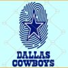 Dallas cowboys fingerprint svg, Dallas cowboys Football svg, Football Team svg