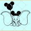 Disney Baby Elephant SVG, Disney Dumbo Baby Elephant SVG, Dumbo Elephant SVG