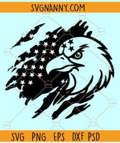 Eagle distressed US flag svg, Eagle With American Flag Svg, American Flag Svg