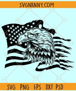 Eagle on flag svg, Eagle With American Flag Svg, American Flag Svg, Eagle Svg