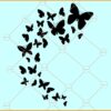 Flying Butterflies SVG, Butterfly Silhouette svg, Butterfly swarm svg, butterfly svg