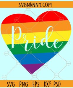 Gay pride heart svg, Rainbow Heart SVG, lgbt pride svg, gay pride svg files, Gay Pride Svg