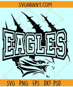 Go Eagles Mascot SVG, School Spirit svg, sports svg, Team Mascot svg