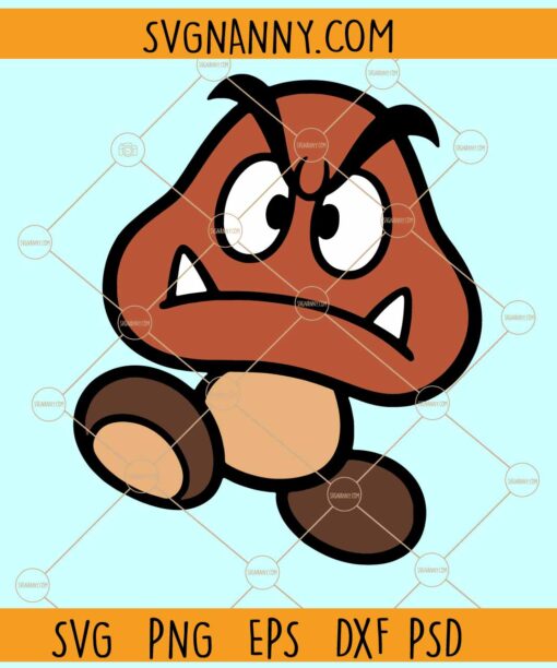 Goomba Super Mario SVG, Disneyland svg, Disney Character svg, Disney svg