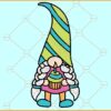 Happy Birthday Gnome SVG, Birthday Party Gnome SVG, Birthday Cake Gnome svg
