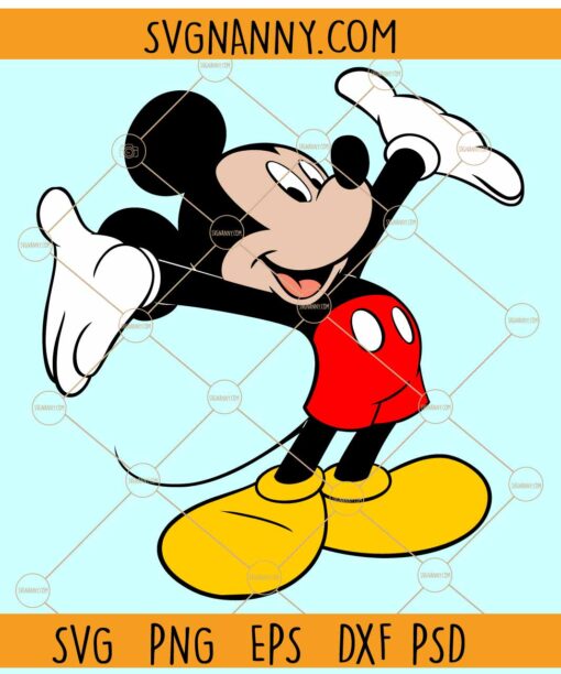 Happy Mickey Mouse SVG, Mickey Mouse svg, Disney svg, Disney Land svg