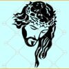 Jesus Face SVG, Christian Easter Svg, Crown of Thorns svg, Jesus Christ SVG