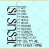 Jesus is my everything svg, Jesus, Christian svg, Christian quote svg