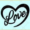 Love heart cake topper svg, Love svg, Love Heart svg, Valentines Svg