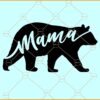 Mama bear SVG, mama bear Silhouette svg, Bear Mama Svg, Bear Svg