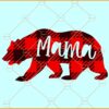 Mama bear red buffalo plaid pattern svg, Buffalo Plaid SVG svg