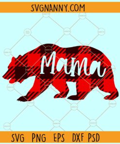 Mama bear red buffalo plaid pattern svg, Buffalo Plaid SVG svg