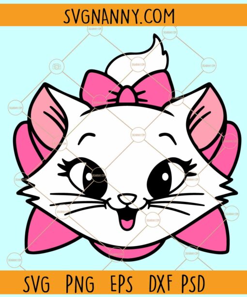Marie Disney Cat SVG, Marie Cat Disney Character SVG, Disneyland svg