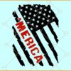Merica distressed US flag svg, 4th of July svg, Fourth of July svg, Independence day svg