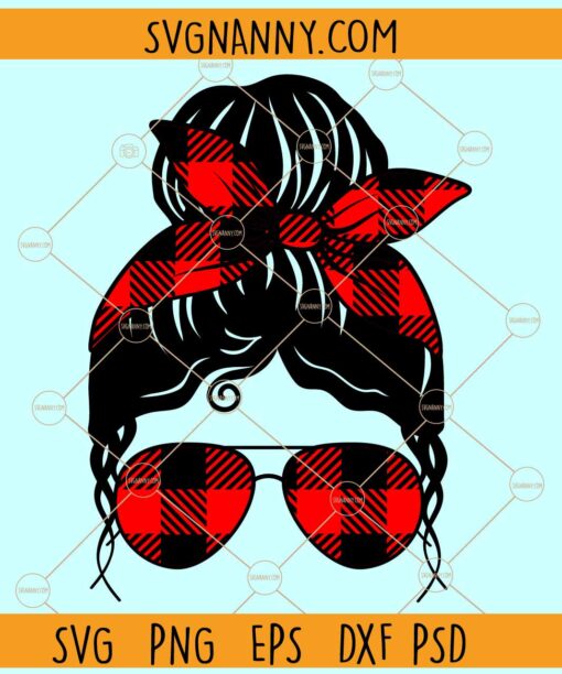 Messy bun Christmas SVG, Christmas Messy bun svg, Christmas Sign svg, Christmas svg file