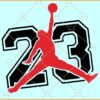 Michael Jordan 23 SVG, Jordan logo SVG, Basketball Svg, Air Jordan svg, Jump Man Svg
