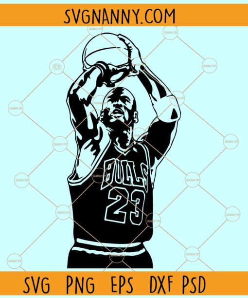 Michael Jordan 23 svg, Michael Jordan SVG, Jordan logo SVG, Basketball Svg, Air Jordan svg