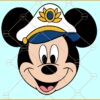 Mickey Cruise Captain SVG, Cruise svg, captain svg, captain mouse svg