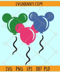 Mickey Mouse Balloons SVG, Disney balloons svg, Mickey balloons svg