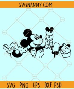 Mickey Snacks SVG, Disney snacks svg, mickey mouse svg, disney ice cream svg