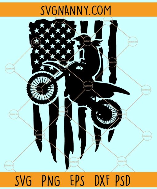 Motocross Mom Flag SVG, Motocross American Flag SVG, Motocross USA Flag svg, Motocross svg