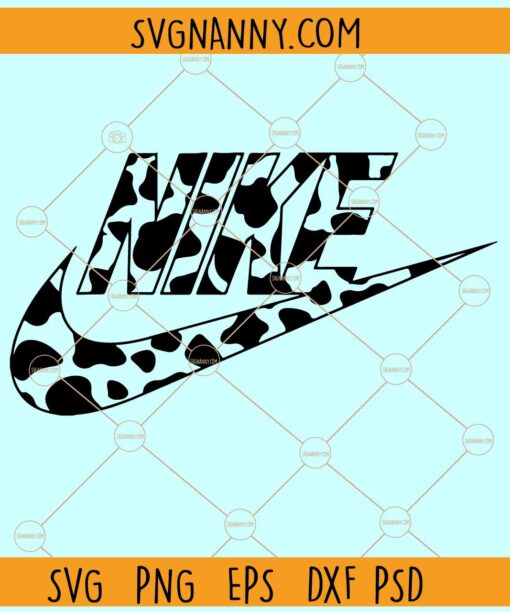 Nike Cow Print SVG, Nike Cow Symbol Svg, Cow Print Svg, Cow Nike Logo Svg