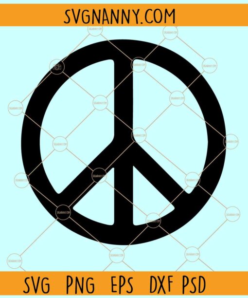 Peace Symbol SVG, Peace Sign Svg, Peace Sign Clipart svg, Peace svg