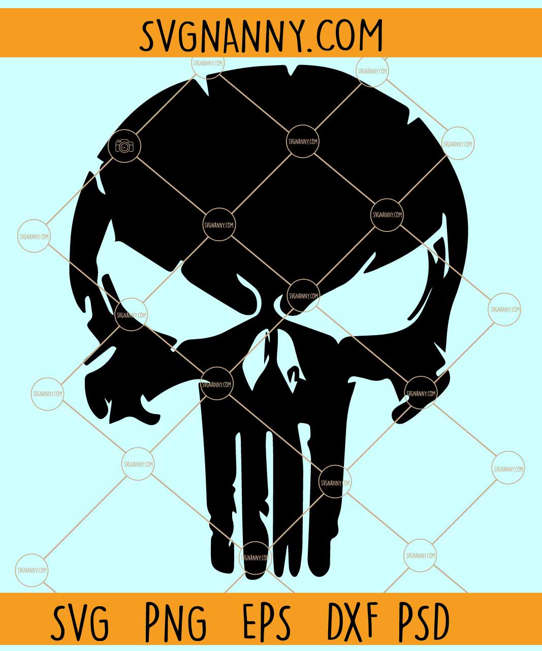 Punisher Skull svg, Punisher Skull png, Punisher Skull clipart svg, Punisher Skull Vector svg