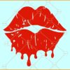 Red lips drip svg, Dripping Red Lips SVG , Dripping Kiss Lips SVG, Dripping Lips Svg, Lips Dripping Svg