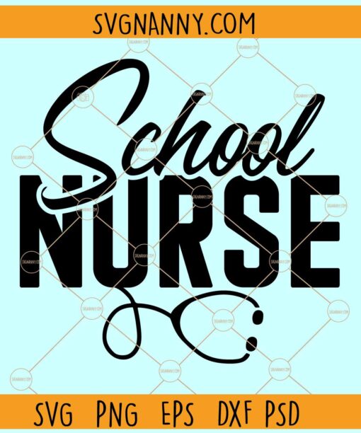 School nurse with stethoscope svg, School Nurse Svg, Nurse Stethoscope Svg, Stethoscope Svg