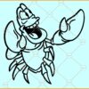 Sebastian the Crab SVG, Sebastian svg, Mermaid SVG, Crab svg, The little mermaid SVG