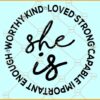 She is strong svg, Religious Svg, Christian Svg, Bible Quote Svg, Scripture Svg