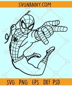Spiderman on rope SVG, Super Hero svg, Marvel Comics svg, Spiderman clipart svg