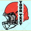 Split football helmet monogram svg, Football Monogram svg, Football fan svg