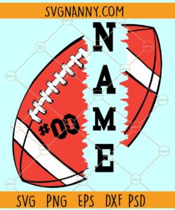 Split football  monogram svg, Football Monogram svg, Football lover svg