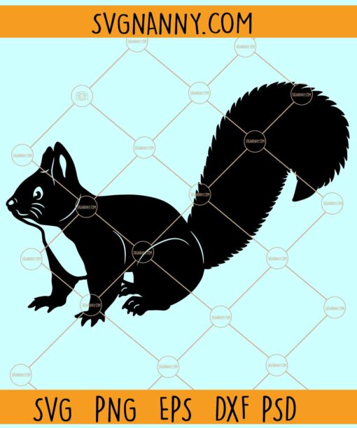 Squirrel silhouette svg, Squirrel Outline SVG, Squirrel SVG, Squirrel Clipart svg