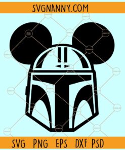 Star Wars Mandalorian Mickey Ears svg, The Mandalorian Mickey Mouse Ears SVG, Mandalorian svg