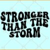 Stronger than the storm svg, Inspiring Svg, Positive Quote Svg, Self Love Svg, Motivational png