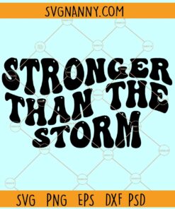 Stronger than the storm svg, Inspiring Svg, Positive Quote Svg, Self Love Svg, Motivational png